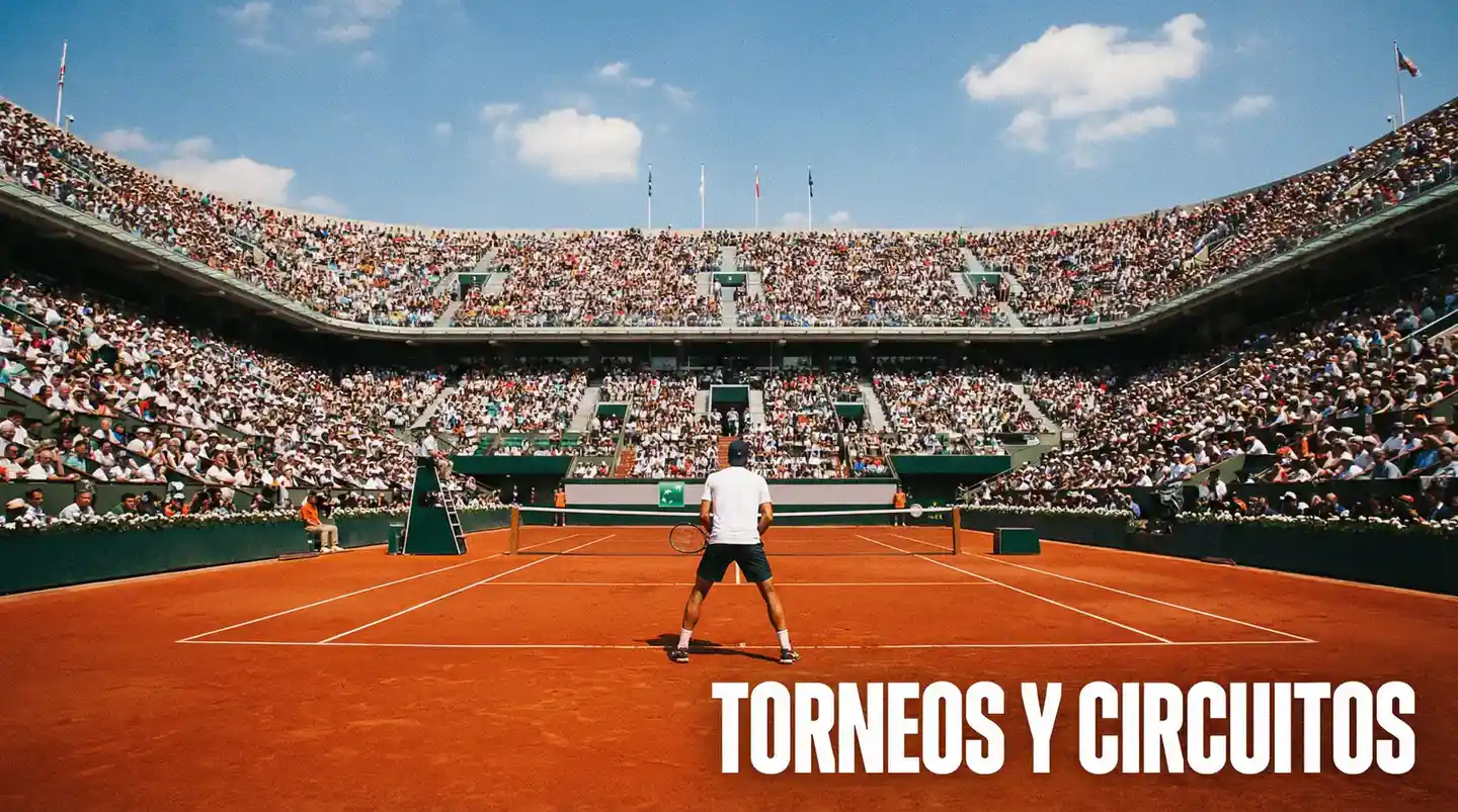 Apuestas en torneos de tenis — pista central de Grand Slam con público